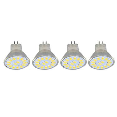 Imagem de Lâmpada MR11, 4 PCS AC10-30V 5W 15LED MR11 Lâmpada Com Base de Pino Duplo Lâmpada de Ponto de Paisagem para Sala de Estar, Iluminação e Ventiladores de Teto (Branco Quente)