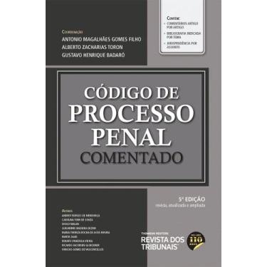 Imagem de Código De Processo Penal Comentado - 5ª Edição - Editora Revista Dos T
