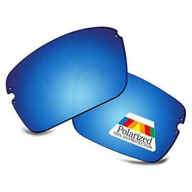 Imagem de Bwake Lentes de reposição para óculos de sol Costa Del Mar Galveston 06S9073 - Azul gelo polarizado