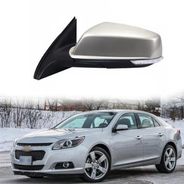 Imagem de Substituição do espelho lateral do motorista adequado para Chevrolet Malibu 2010-2018 espelhos de porta lateral conjunto de espelho retrovisor acessórios de seta, aquecimento, ajuste elétrico, lente