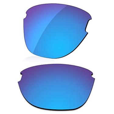 Imagem de LenzReborn Lentes polarizadas de substituição para óculos de sol Oakley Frogskins Lite OO9374 - azul gelo - espelhado polarizado