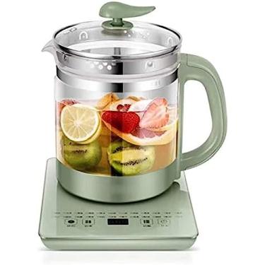 Imagem de Chaleira elétrica 1.8L Pote de saúde de vidro de grande capacidade Multifuncional Cozinhar Chá Sopa Bule de flores Ensopado elétrico automático Pote de ninho de pássaro Chaleira elétrica, C,