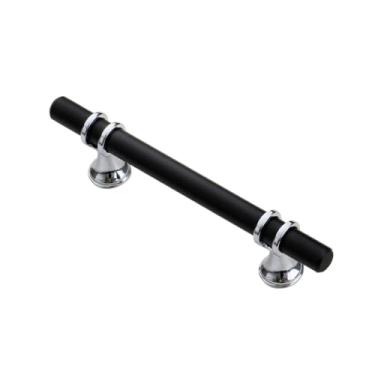 Imagem de Puxador de armário preto vintage, liga de zinco, moderno, americano, porta de cozinha, guarda-roupa, alças longas, puxador, ferragem de móveis, preto, prata, 224