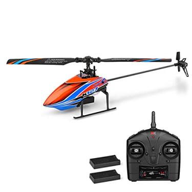 Imagem de GoolRC Helicóptero RC, helicóptero de controle remoto WLtoys XK K127, aeronave RC de 4 canais com giroscópio de 6 eixos, retenção de altitude, decolar/pousar, fácil de voar para crianças e iniciantes, inclui 2 baterias