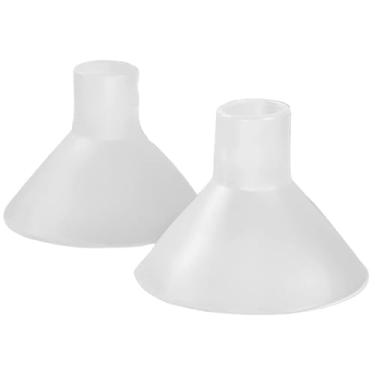 Imagem de BeauGen Almofada para bomba de leite 2.0 – Inserção de tamanho da bomba de leite para conforto e ajuste da flange – Acessório de bomba de leite macio, elástico e transparente – livre de BPA, seguro para alimentos – compatível com tamanhos de flange 21-28 mm (1 par)