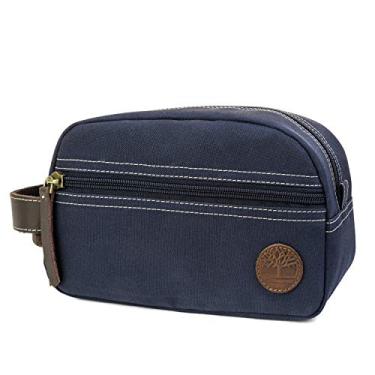 Imagem de Timberland Bolsa organizadora masculina de lona e kit de viagem, Azul marino, One Size, Bolsa organizadora de lona para viagem