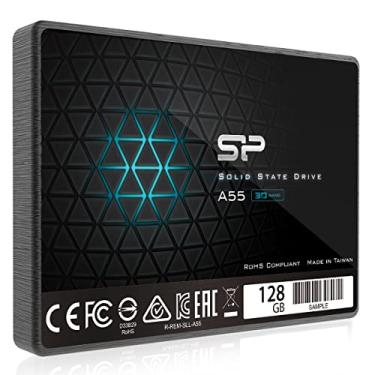 Imagem de Silicon Power 128GB SSD 3D NAND A55 SLC Cache Performance Boost SATA III 2,5" 7 mm (0,28") Unidade de estado sólido interna (SU128GBSS3A55S25AH)