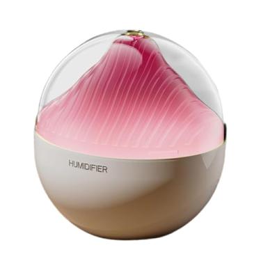 Imagem de Generic Mini Umidificador USB 400ml Luz Colorida USB Multifuncional Umidificador de Mesa Umidificador de Névoa para Quarto Mesa Viagem, Rosa