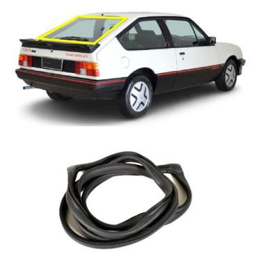 Imagem de Borracha Do Vidro Traseiro Vigia Monza Hatch S/encaixe Friso - Disk Bo