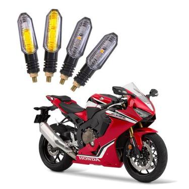 Imagem de Kit 4 Setas Sequenciais Pisca de Led Universal Modelo P50S Moto CBR 10