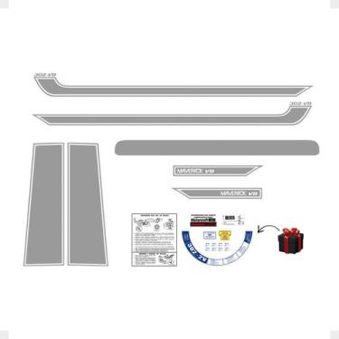 Imagem de Faixa Compatível Maverick 302 V8 73/79 Adesivo Cinza - SPORTINOX