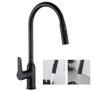 Imagem de Torneira Extensivel Gourmet Cozinha Pia Bancada Mesa Ducha Articulada Dois Jatos Monoco...