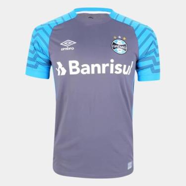 Imagem de Camisa de Goleiro Grêmio 21/22 s/n Torcedor Umbro Masculina - Grafite+