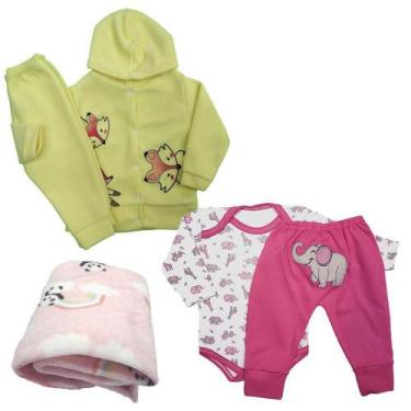 Imagem de Kit Roupa para Bebê Inverno 5 Peças Saída de Maternidade - Koala Baby,