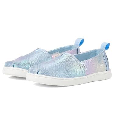 Imagem de TOMS Mocassim unissex infantil Alpargata, Tela iridescente múltipla, 6 Big Kid