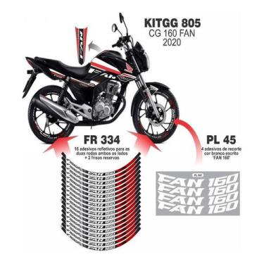 Imagem de Adesivos Person. +refletivo+ploter Cg160 Fan - Kitgg805 - Resitank