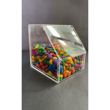 Imagem de Pote de acrilico tipo bauzinho para açaiteria, sorveteria, quiosques e