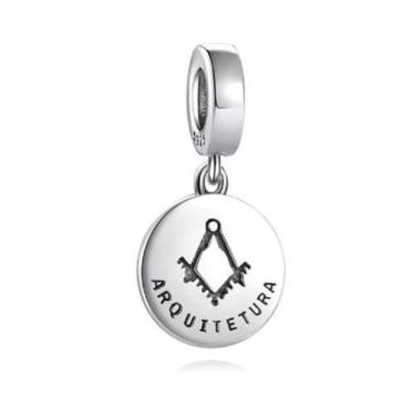 Imagem de Berloque Pingente Profissão Arquiteta Arquitetura Prata 925 - Pulseira