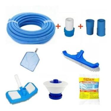 Imagem de Kit Limpeza Para Piscina De Alvenaria