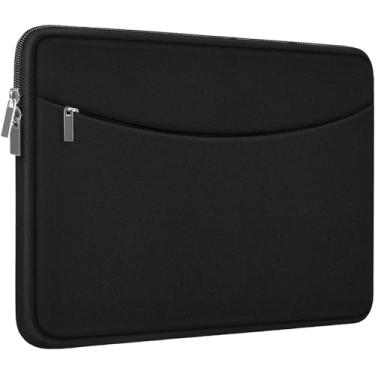 Imagem de Capa para laptop de 15,6 polegadas, à prova de choque, capa protetora para laptop, bolsa de transporte para computador com bolso para acessórios, capa para computador portátil compatível com MacBook,