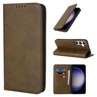 Imagem de Jaorty Capa para celular Samsung Galaxy S23 FE, carteira para Galaxy S23 FE com suporte para cartão de 6,4 polegadas, capa de telefone magnética de couro PU premium com proteção total à prova de