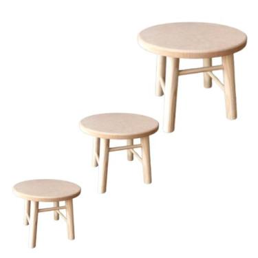 Imagem de Banquinho trio decoração festas infantis mdf pinus resistente - DZX Di