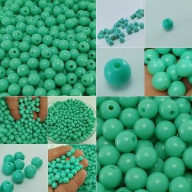 Imagem de Miçanga 8mm até 100 peças  p/ pulseira, colar, bijuteria e artesanato 
