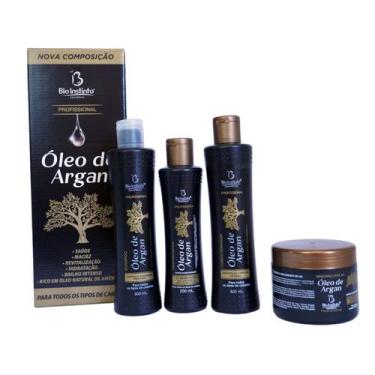 Imagem de Kit Reparador Profissional Oleo de Argan 4 Itens Bioinstinto - Bio Ins