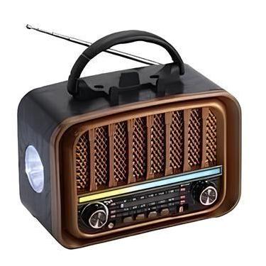 Imagem de Caixa de Som Rádio FM 3 Bandas Bluetooth com Lanterna MO-222T Átomo - 