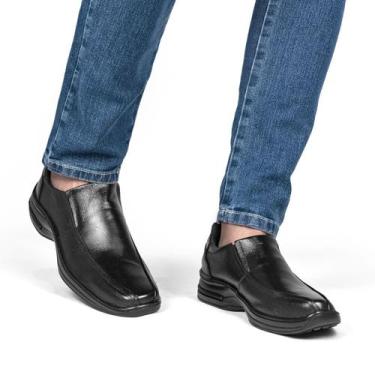 Imagem de Sapato Social Masculino Esporte Fino Em Couro Legítimo Homem Moderno -