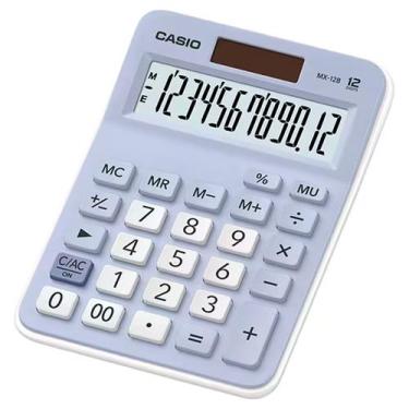 Imagem de Calculadora De Mesa 12 Digitos Azul Mx-12b-lb - CASIO