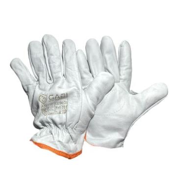 Imagem de 10 Pr Luva Vaqueta Total Petroleir Epi Dorso Couro Segurança - GABI LU