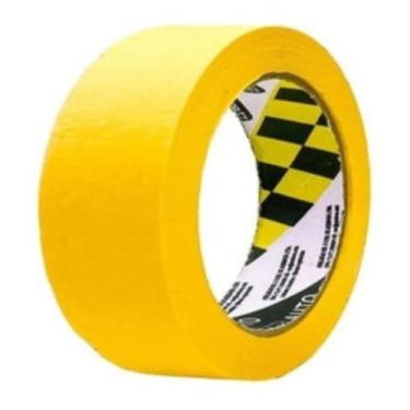 Imagem de KIT FITA CREPE 765 AMARELA TORRE 48mm X 40m C/ 04 ROLOS - Adelbras, fi