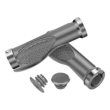 Imagem de Manopla Punho Gts Borracha Anatômico C/2 Travas Bike BICICLETA MTB