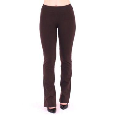 Imagem de Calça Bailarina Feminina Fitness Confort Marrom - ANISTIA, M