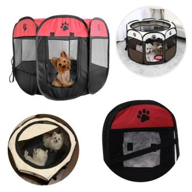 Imagem de Casinha Cercado Dobrável Portátil Cão Gato Pet Chiqueirinho - Western 