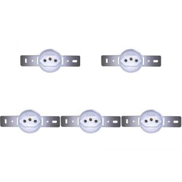 Imagem de Kit C/5 - Conjunto Para Condulete Perlex Tomada 2 Polos +...