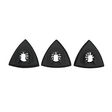 Imagem de Almofada de Lixa Multiferramenta Oscilante de 3 Unidades, Kit de Conjunto de Liberação Rápida Triangular para Chicago Craftman Harbor Freight WEN, Lixadeira de Ferramenta