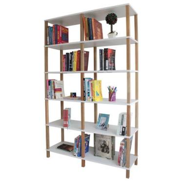 Imagem de Estante 116x38x186 Branca - EVOLUKIT