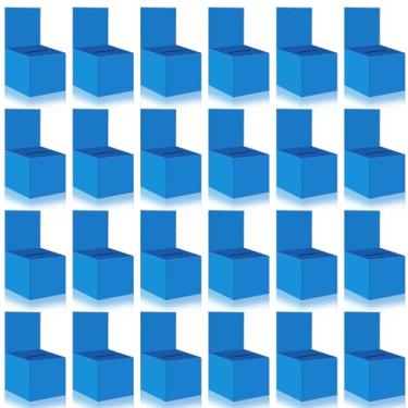 Imagem de zzhxkjhky 24 caixas de sorteio, caixa de papelão com compartimento para bilhete e cabeçalho removível, urna de 15 x 15 x 15 cm, caixa de doação, caixa de caridade para coletar concurso de votação de