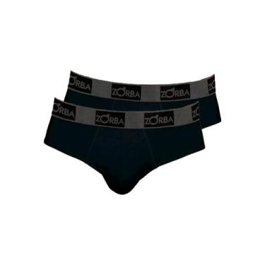Imagem de Kit com 2 Cuecas Slip Zorba 716, Preto, GG