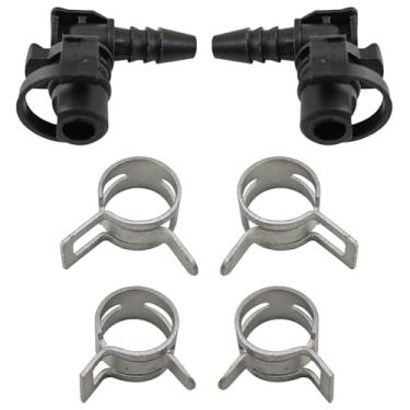 Imagem de Pacote com 2 conectores de mangueira de tubo de refrigeração para Chevrolet Cruze 2012-2020 Sonic 2015-2021 Trax Apto para Buick Encore 2013-2021, substitui 55354565 55574685 555685 55569809 9809