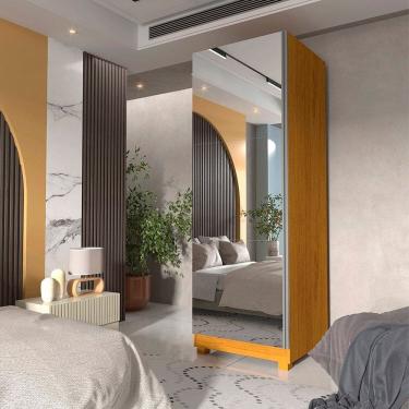 Imagem de Sapateira 1 Porta Espelhada Gold 100% MDF Naturale