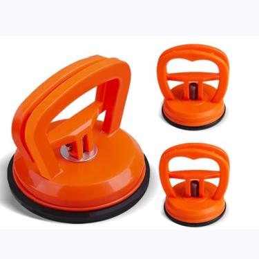 Imagem de WEIAIGI 3 peças de extrator de amassado de carro, kit extrator de amassado sem pintura para amassados, ferramenta poderosa de remoção de amassados com ventosa para manutenção de carros, levantamento e