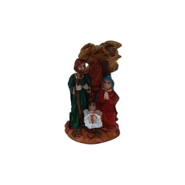 Imagem de Imagem da Santa Sagrada Família de Nazaré embaixo do coqueiro 7cm resi