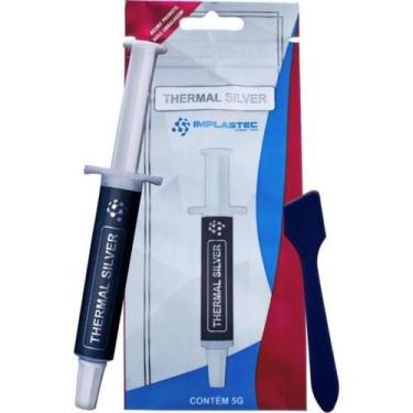 Imagem de Pasta Térmica Thermal Silver Seringa 5g Prata Implastec