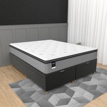 Imagem de Cama Box Baú Queen 158cm Molas Ensacadas Tower JWS Hf V25 Gazin