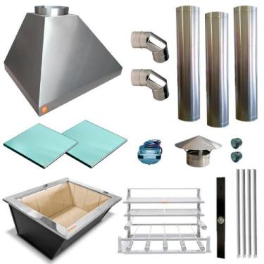 Imagem de Churrasqueira Gourmet Makeer I430 3 S Fundo C/curva 2293 M