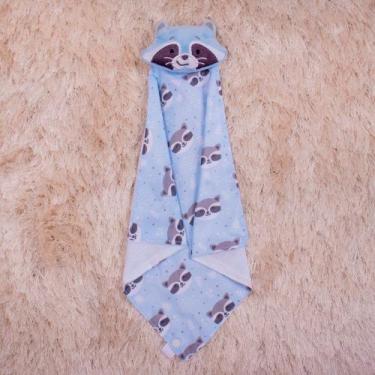 Imagem de Naninha De Bichinhos Para Bebe Guaxinim - Miguel Baby, Azul