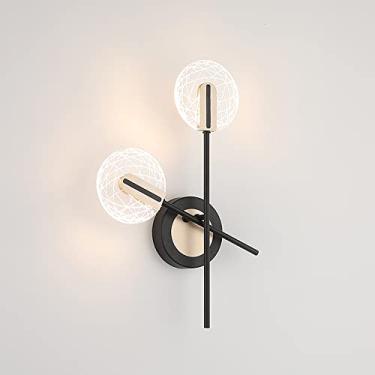 Imagem de Luminária de parede LED ajustável pós-moderna, luminária de parede geométrica para decoração de sala de estar, luminárias de parede nórdicas para quarto, corredor, escada, decoração de pared